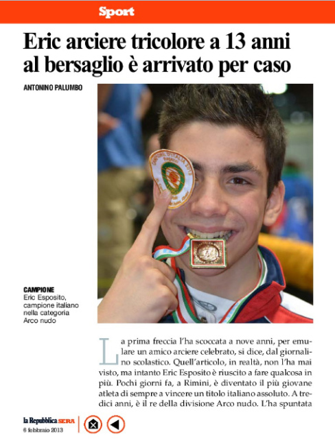 La storia di Eric Esposito su Repubblica Sera