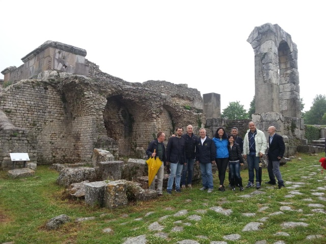 foto di gruppo a Carsulae