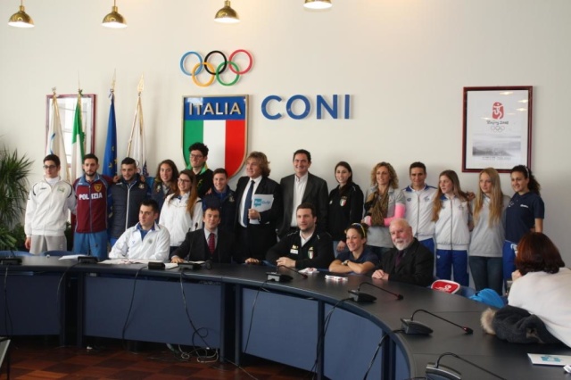Mauro Nespoli alla presentazione di Versus - Generazione di Campioni 